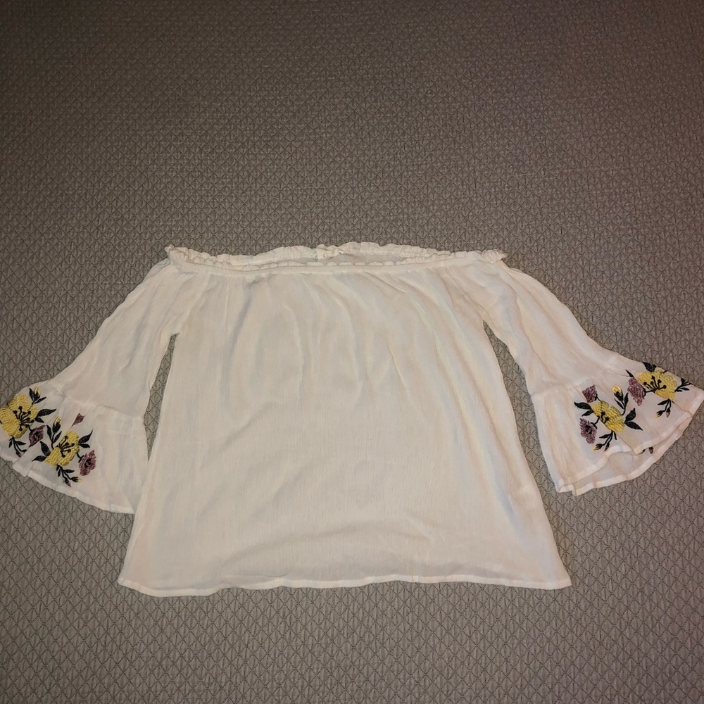 off the shoulder shirt